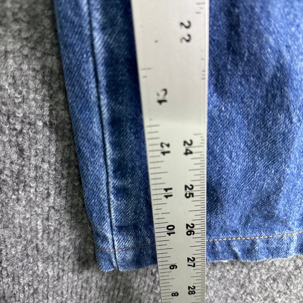 Nautica Carpenter Jeans Mens Size 34 Blue Relaxed Straight Leg Logo Tape Utility - Picture 4 of 9